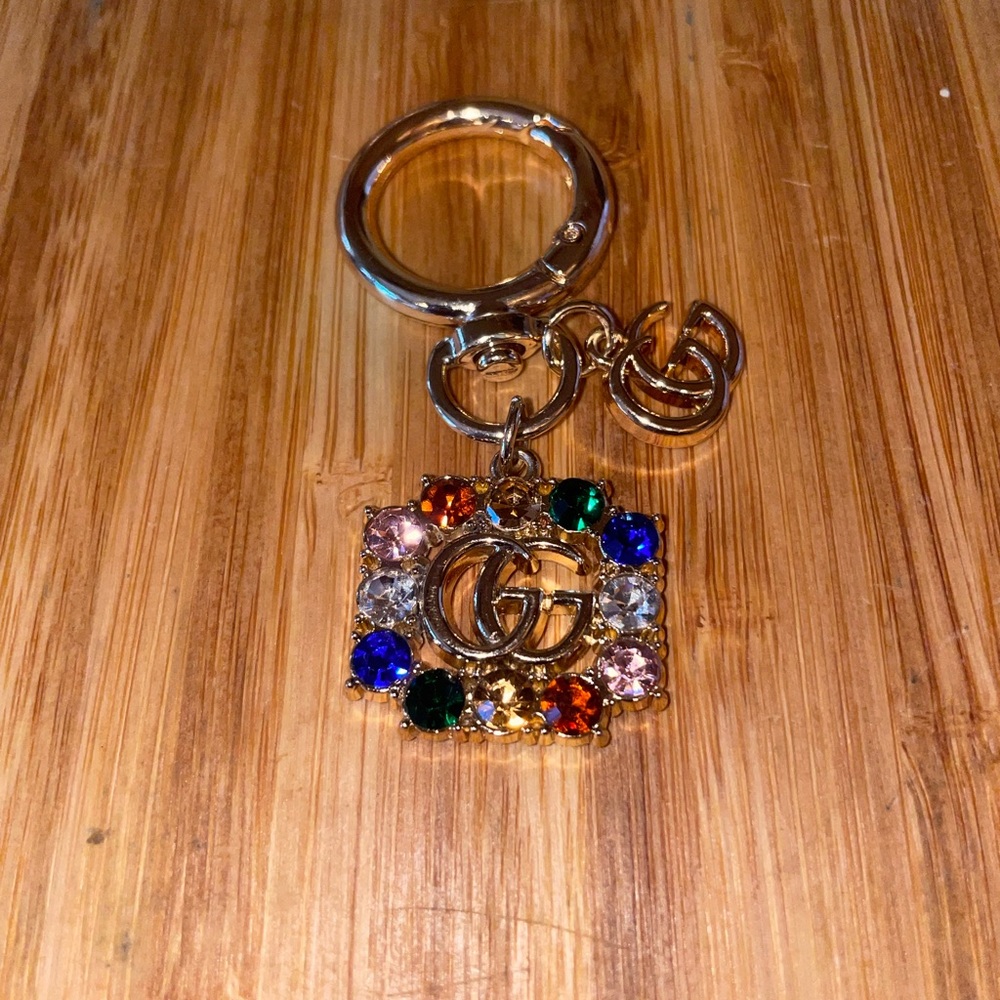 Gold Multicolor Keychain - image 1